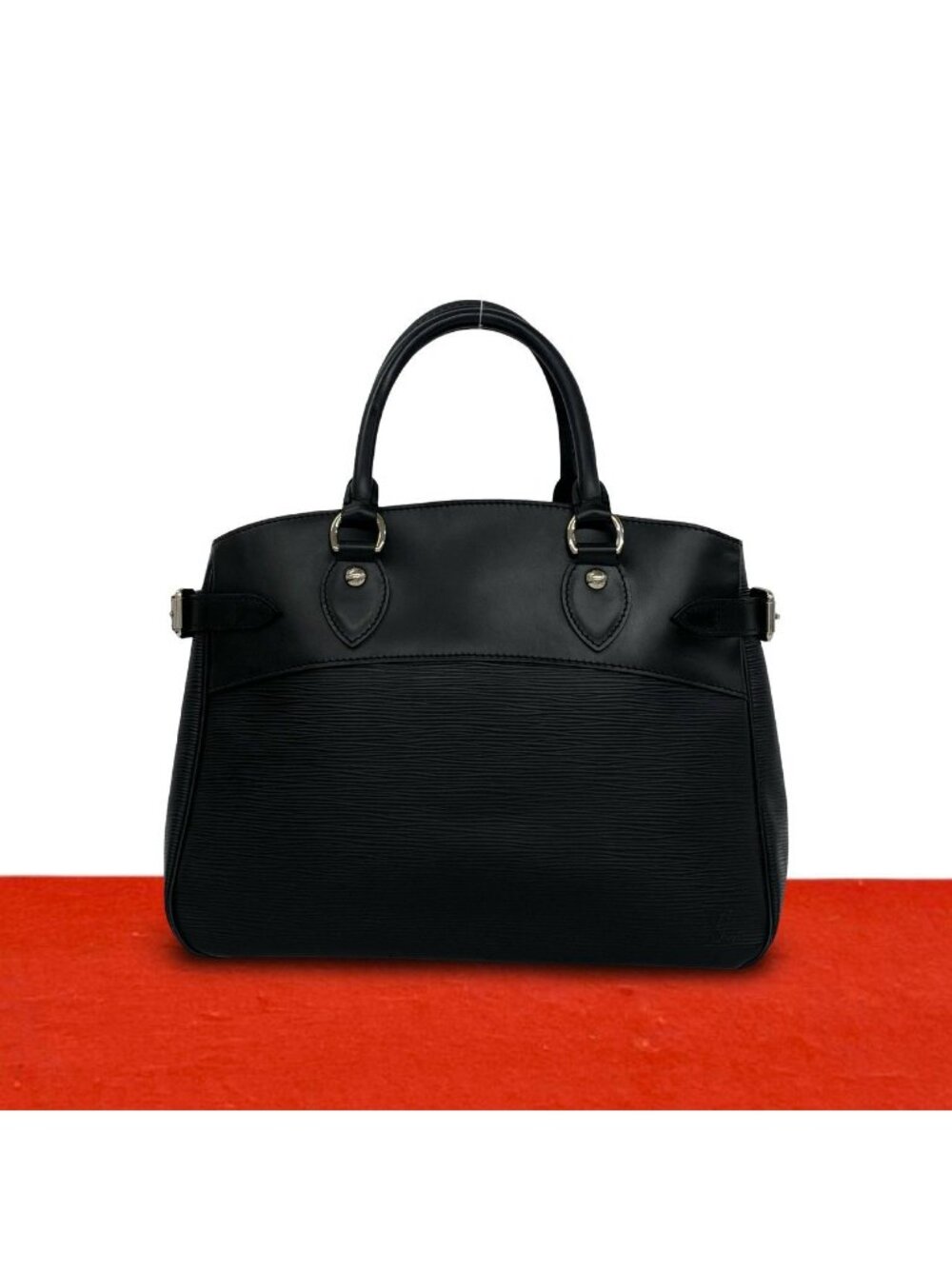 Louis Vuitton Passy PM Epi Leather Tote Boston Bag Noir Black